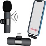 Wireless Lavalier Lapel Microphone for iPhone Omnidirectional Video Mic for YouTubers, Vloggers, Interviews & More