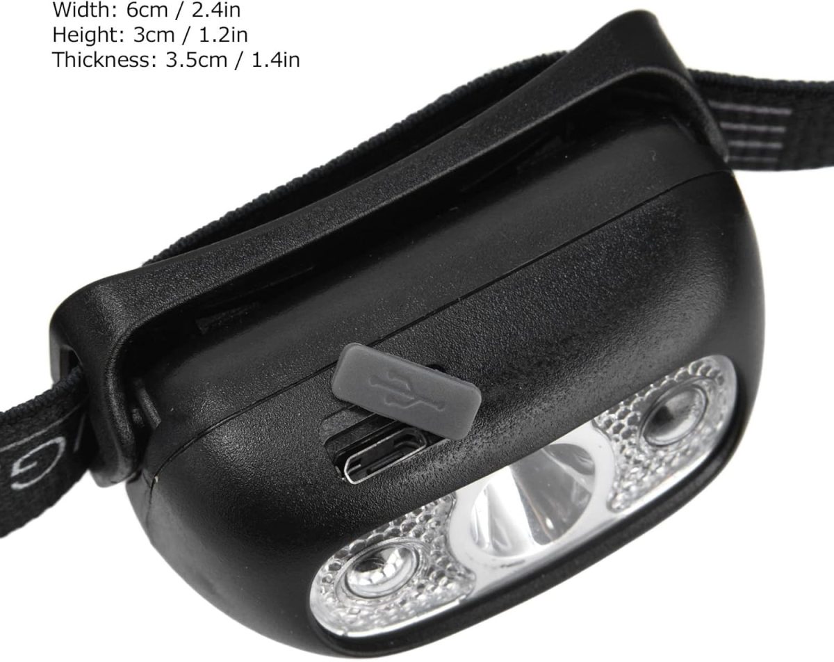 Headlamp, Headlamps, Mini USB Charging, Outdoor Adventure, Gesture Detection, LED Sensor, Headlamp, 4 Lighting, Hands-Free Flashlights and Headlamps - Image 5