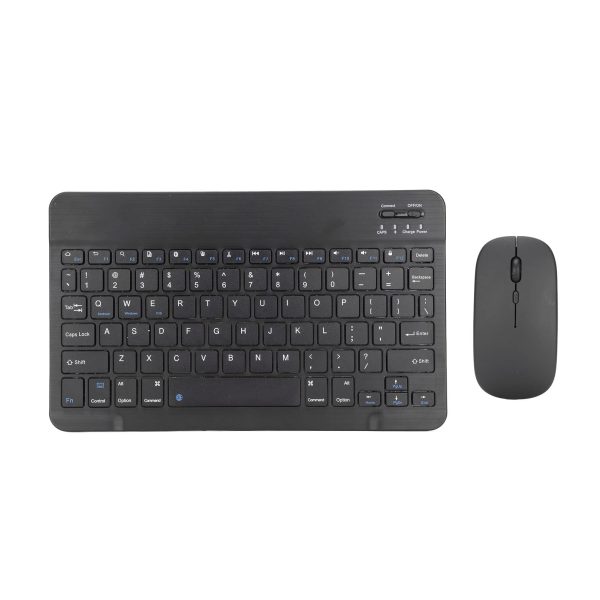 Wireless Keyboard and Mouse Combo – 2.4G & Bluetooth Dual Mode, Ultra-Slim Rechargeable Keyboard and Mouse Set