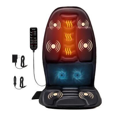 Electric Robotic Cushion Massage Seat β Heated Vibrating Massage Pad for Home, Car & Office