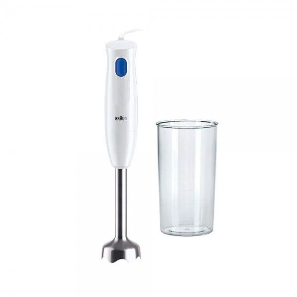 267118 Braun MultiQuick 1 Hand Blender MQ10.001 White INT – 450W, Lightweight with 600ml BPA-Free Beaker - Image 1