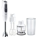 Braun MultiQuick 3 Vario Hand Blender MQ3125B White INT – 750W with 11-Speed Control, Chopper & Beater