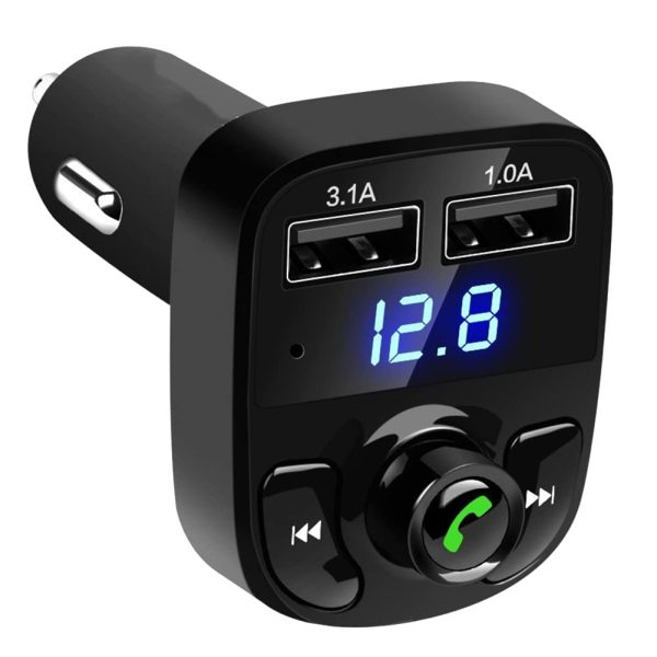 Car X8 Wireless Bluetooth FM Transmitter Kit USB Fast Charger Adapter Mp3 Player