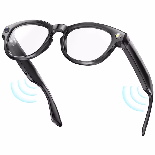 Smart Glasses G1 5MP HD Camera Video Audio Recording Bt Calls Music Voice Assistant Ai Translation WiFi Bt Glasses