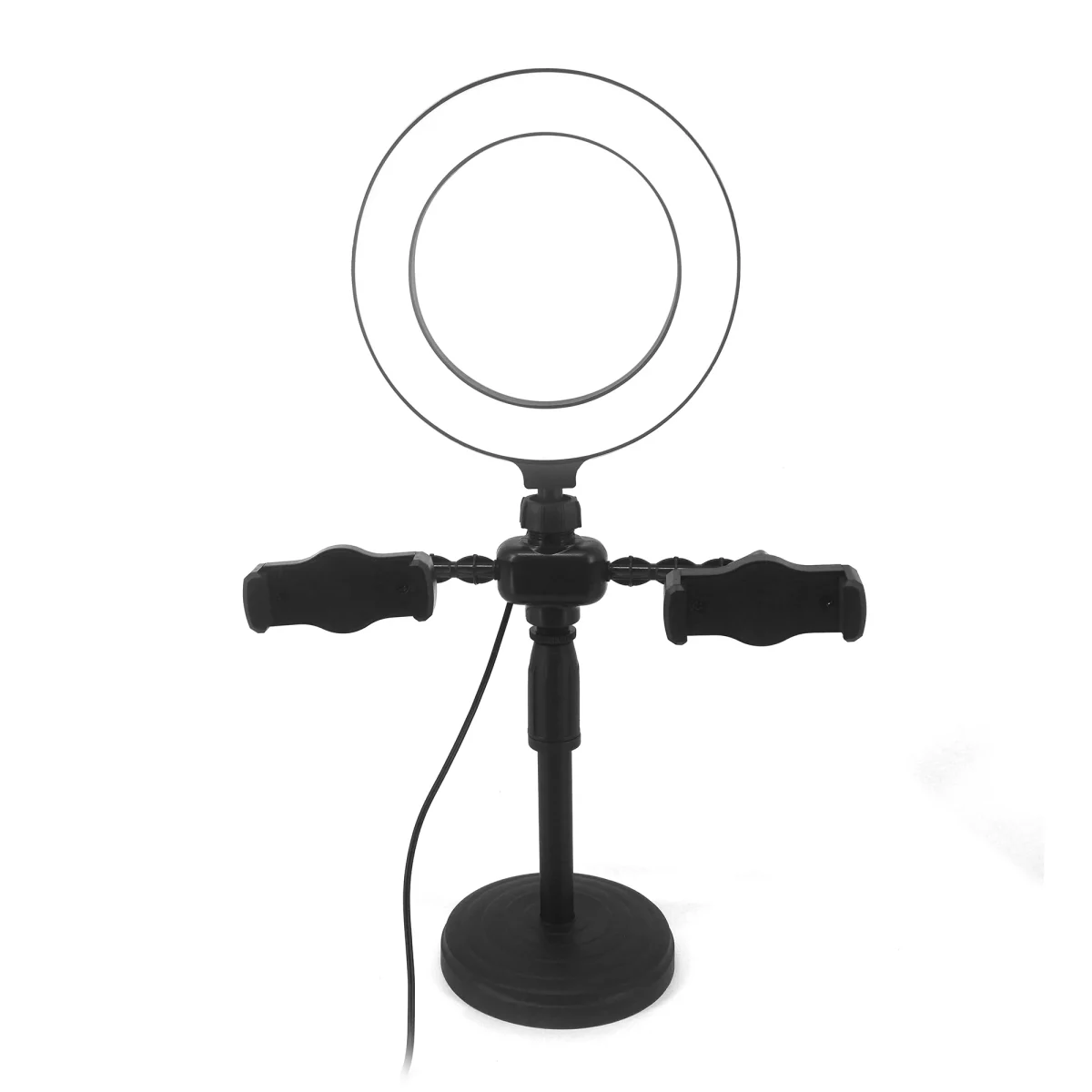 6.3 Inch Light Replace Desk Ring Light with Stand and Phone Holder Zoom Lighting