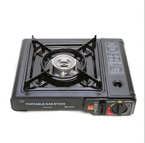 Gas Stove 1-Bulb Camping Stove Camping Gas Stove 2500 Watt Power for Family Dinners, Camping, Parties, Gatherings, Black