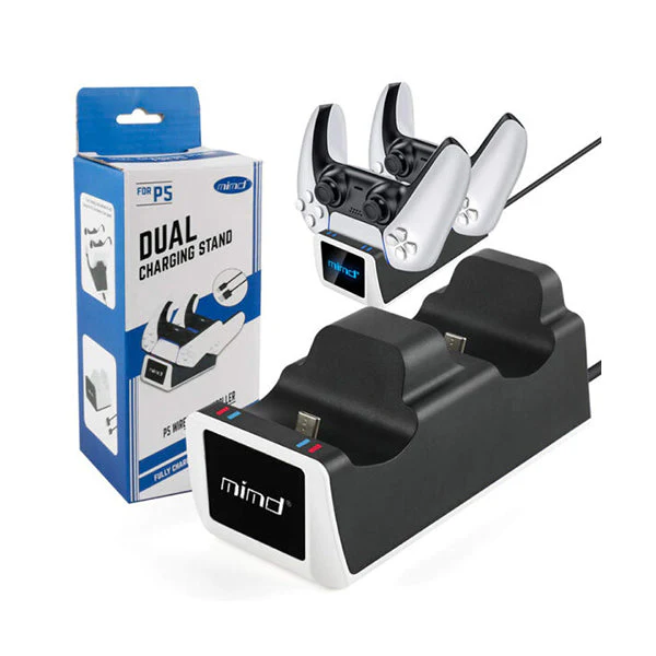 SND-407 PS5 Dual Controller Charging Station - 10055 - Black