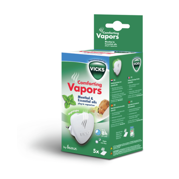 Vicks Warm Mist Vaporizer with Menthol and Essential Oils