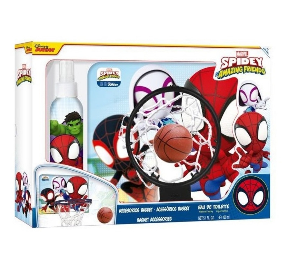 0032146_disney-spidy-set-edt-150ml-basket-ball-accesorie_1170.jpeg Disney Marvel Spidey Gift Set (Eau de Toilette 150ml + Basket Accessory) - Image 1