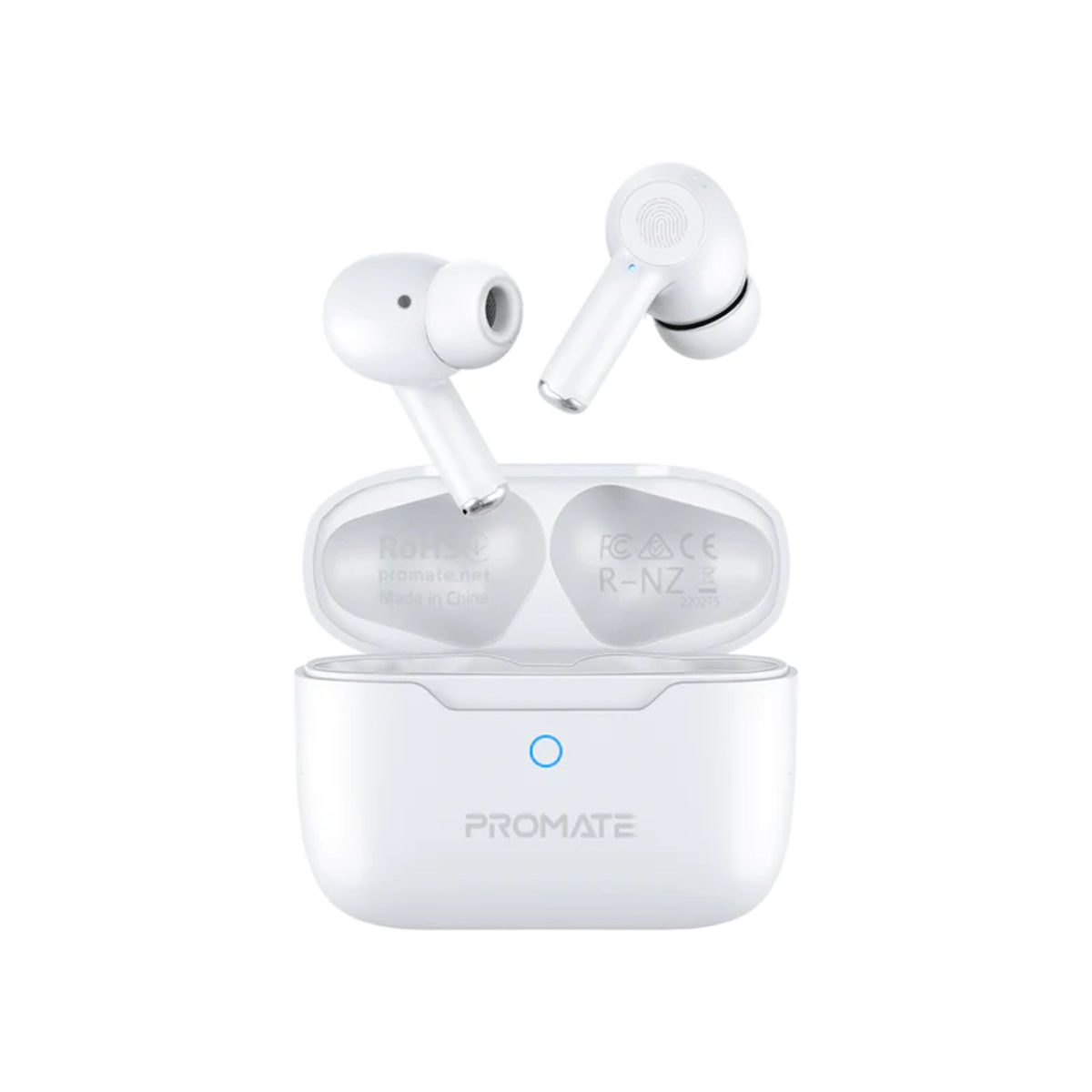 1200-ProPods-White-01_800x__10242.1680935916.jpg Promate High-Definition Tws Earbuds With Intellitouch - White - Image 1