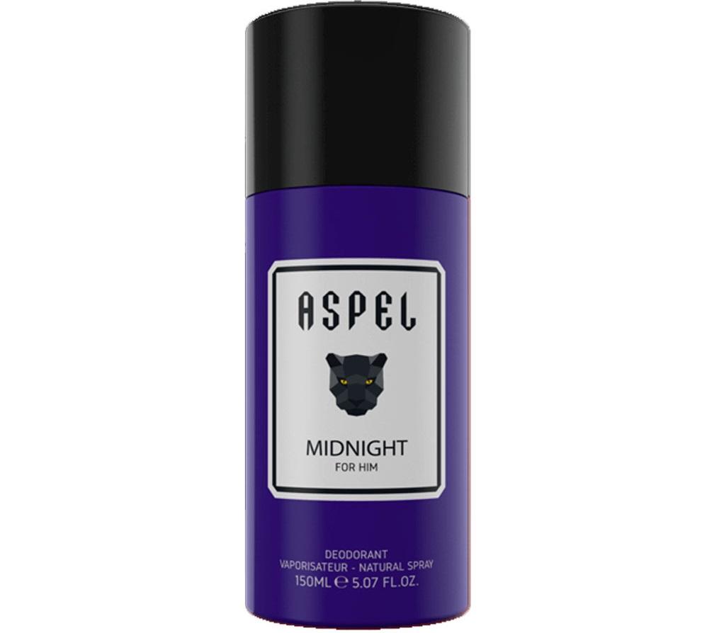 22933941045.jpg Aspel Midnight For Him Deodorant Spray 150ml - Image 1