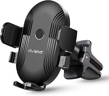 Riviera RMS04 Mobile Holder 360° Rotational for Car AC Vent, Strong Grip & Material, Easy Set Up Compatible All Smartphones(Black)