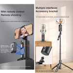Auto Face Tracking Tripod 360° Rotation Cell Phone Photo & Video Kits Stand, No App, Rechargeable Tracking Phone Holder Smart Shooting Camera Mount for Live Video Recording Tiktok Vlogging - Image 2