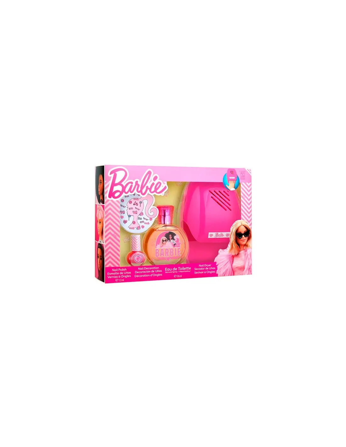 8411114094236-3.webp Disney Barbie Gift Set (Eau de Toilette 50ml + Nail Dryer + Vanity Organizer) - Image 1
