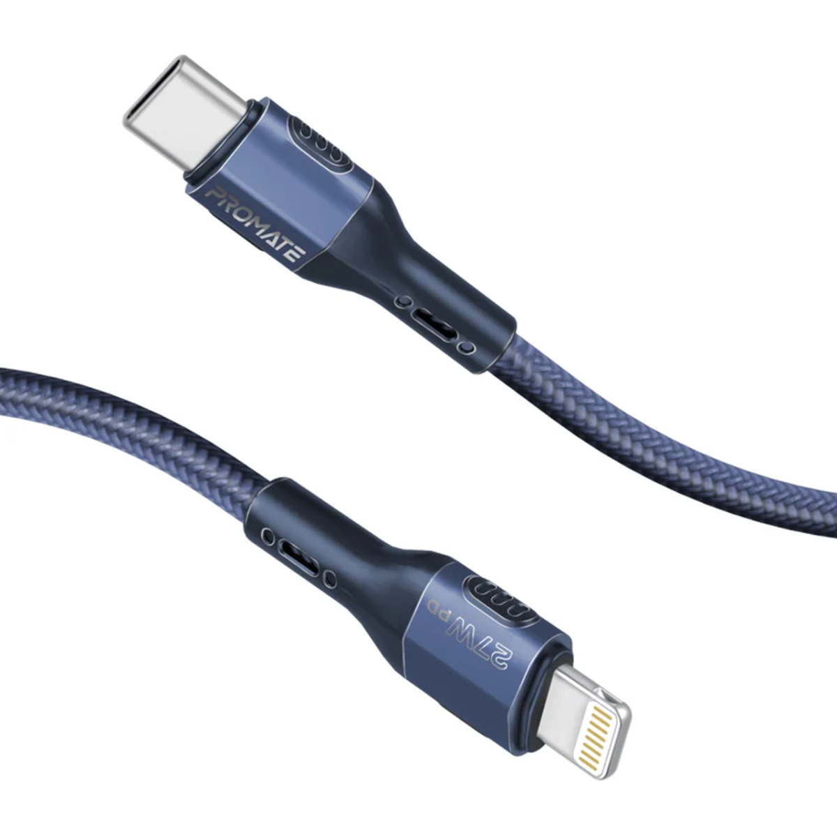 Layer_1_2__05983.1759477111.png Promate Tough-Built 27W Power Delivery Usb-C To Lightning Cable - Image 1