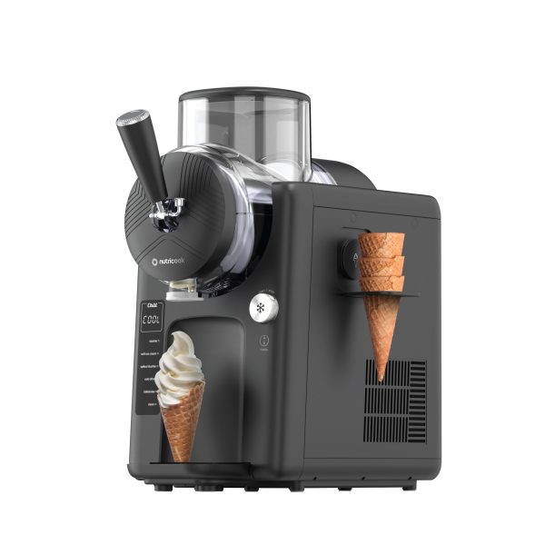Nutricook Frost – Ice Cream Maker, Slushie, Sorbet & Milkshake, 1.8l Capacity, 6 Preset Modes, 7 Texture Settings – Black, Nc-frs330bg