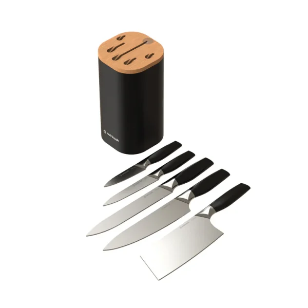 Nutricook Everyday 6 Pieces Knife Set – Black, Nc-kb150k