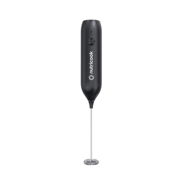 Nutricook Rechargeable Milk Frother – Black, Nc-mf100me