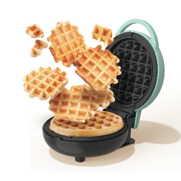 Nutricook Mini Waffle Maker 350-400 Watt – Aqua Marine, Nc-wm100bg