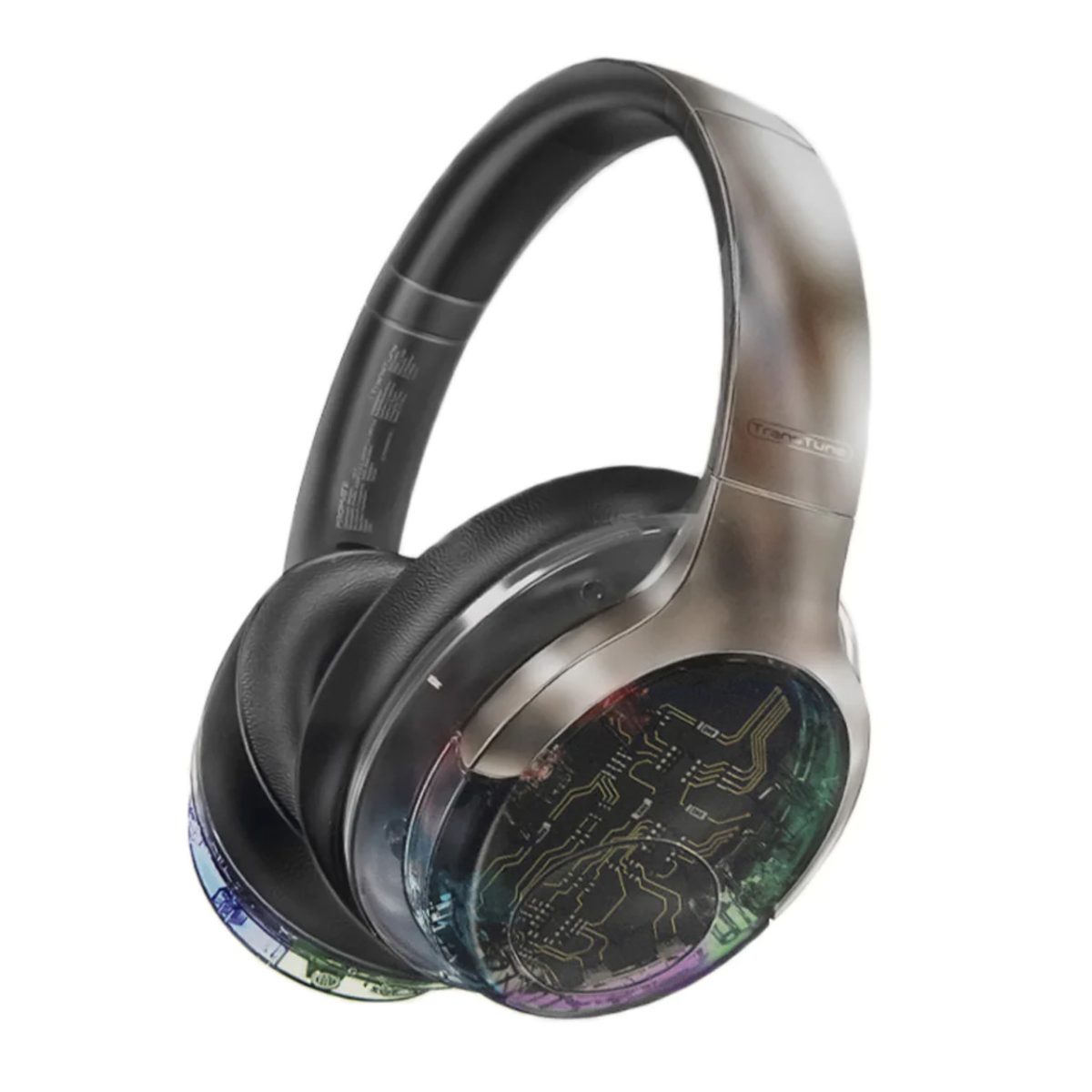 Promate Active Noise Cancelling Hi-Fi Wireless Headphones Rgb Lights - Image 1