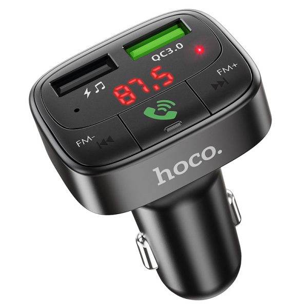 HOCO  Car charger E59 Promise QC3.0 BT FM transmitter