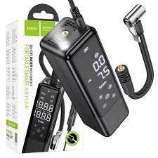 HOCO ZP5 May, smart portable air pump, 3.5 bar air pressure, four working modes, LED display