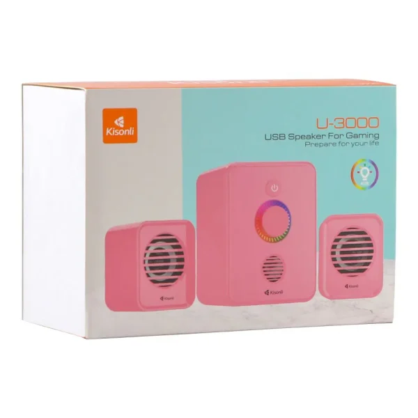 Kisonli Portable Speakers Pink U-3000
