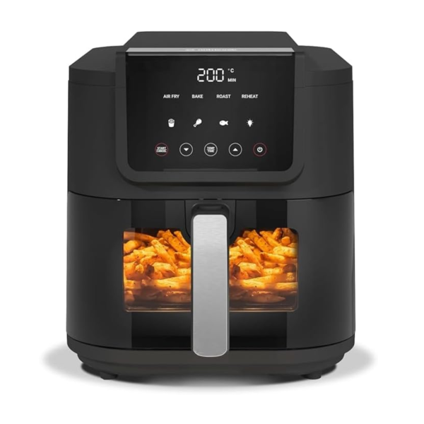 Nutricook Air Fryer Slim 5l, 5 Main Programs - Air Fry, Bake, Roast, Reheat, Dehydrate, 1700w, Nc-afs100