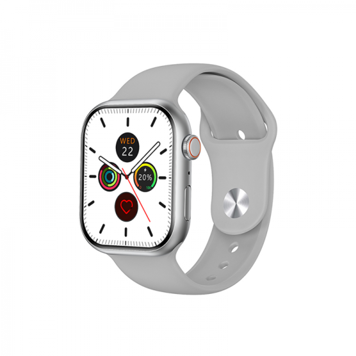 sw01s9svr_01__13298.1721316679.png Wiwu Smart Watch Silver Sw01 S9 Silver - Image 1