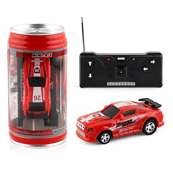 Micro Racing Car Set Rechargeable Funny Lighting Professional Plastic Mini Rc Car With Can